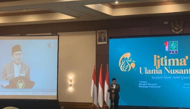 Ketua Umum PKB Abdul Muhaimin Iskandar pada acara Ijtima Ulama Nusantara. (Foto Istimewa)
