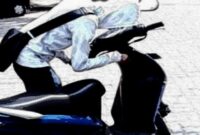 Ilustrasi maling motor 