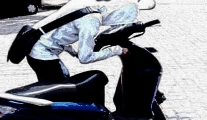 Ilustrasi maling motor