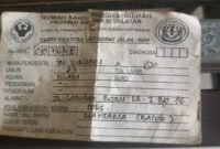 Kartu Identitas penderita unit rawat jalan/inap