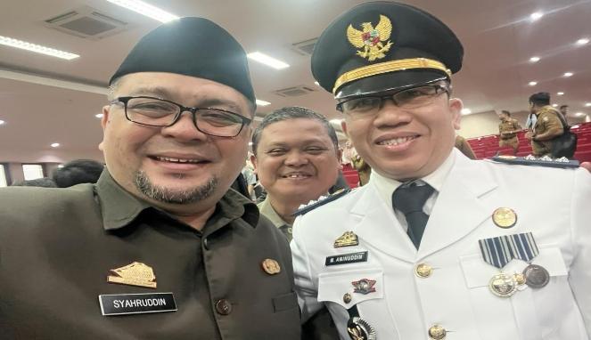 Syahruddin (Kiri) dan H. Muhammad Aminuddin (Kanan). (Foto Istimewa)