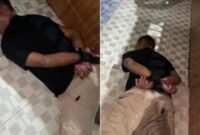 Screenshot video pelaku usai dihajar warga