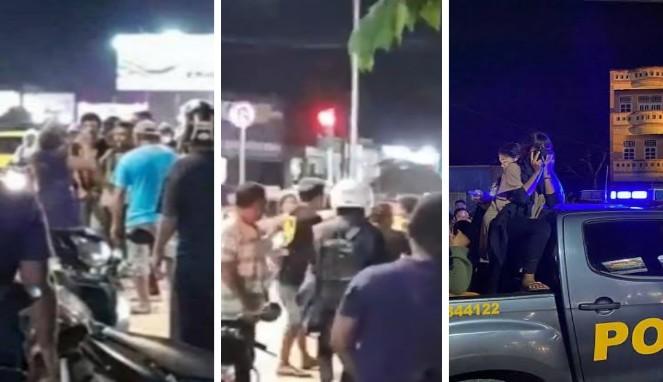 Foto Kolase : Pengemis VS Penjual Tisu