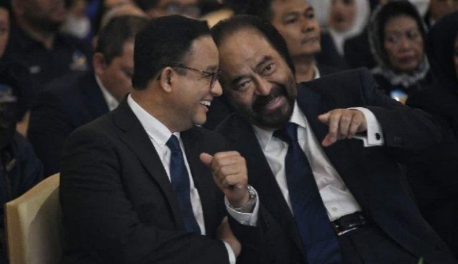 Ketua Umum Partai Nasdem, Surya Paloh dengan Anies Baswedan (Foto : Istimewa)