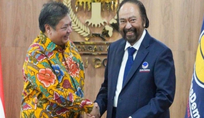 Airlangga Hartarto dan Surya Paloh (Foto Istimewa)