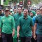 Sandiaga Uno didampingi Gubernur Sulsel Andi Sudirman Sulaiman dan Pengurus PPP Amir Uskara saat jalan santai di Malino, Gowa, Sulsel (Foto Istimewa)