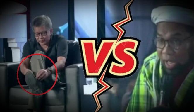 Foto Kolase Rocky Gerung Vs Ngabalin