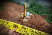 Ilustrasi tambang ilegal ditutup
