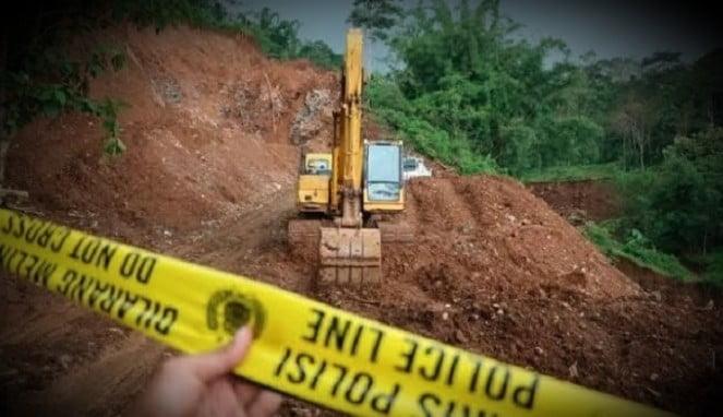 Ilustrasi tambang ilegal ditutup
