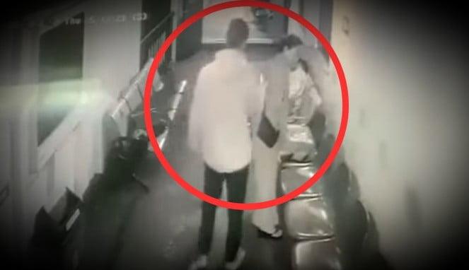 Rekaman CCTV detik-detik suami lempar istri ke laut (Foto Istimewa)