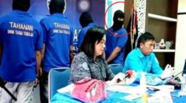 Salah satu tersangka narkoba berbalik saat konferensi pers BNNK Tana Toraja dan mengaku dibekingi polisi. (Foto: Istimewa)