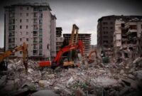 Gempa di Turki dan Suriah menyebabkan ribuan bangunan hancur. (Foto/Freshnewsasia/Reuters)