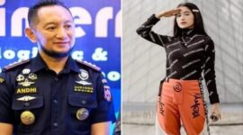 Foto Kolase : Kepala Bea Cukai Makassar, Andhi Pramono dan Putrinya 