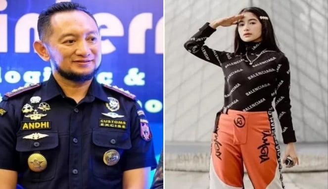 Foto Kolase : Kepala Bea Cukai Makassar, Andhi Pramono dan Putrinya