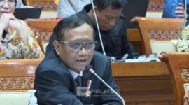 Tangkapan layar Youtube, Menko Polhukam Mahfud MD dalam RDP bersama Komisi III DPR