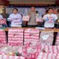 Penyeludupan kosmetik ilegel yang diungkap Satrekrim Polres Tarakan dan melibatkan oknum Kepala Kantor Pos Tarakan. (Foto Istimewa)