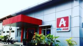 Bangunan Alfamidi ilegal tanpa PBG
