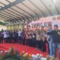 Foto bersama DEKOPI, JIWAI, Mantan Menteri Perranian Amran Sulaiman, Dekan Fakultas Pertanian Se Sulawesi Selatan, dan Para Pelaku Usaha Kopi se-Sulawesi Selatan.