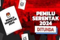 Ilustrasi Pemilu 2024 ditunda
