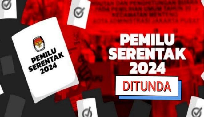 Ilustrasi Pemilu 2024 ditunda