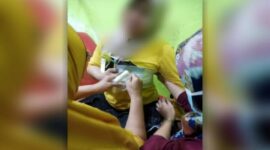 Wanita yang berprofesi sebagai bidan di RSUD Syekh Yusuf, Ratnawati (34) menjadi korban pembusuran (Foto Netizen Facebook)