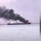 Kapal MT Christin pengangkut BBM Pertamina kebakaran (Screenshot Youtube)