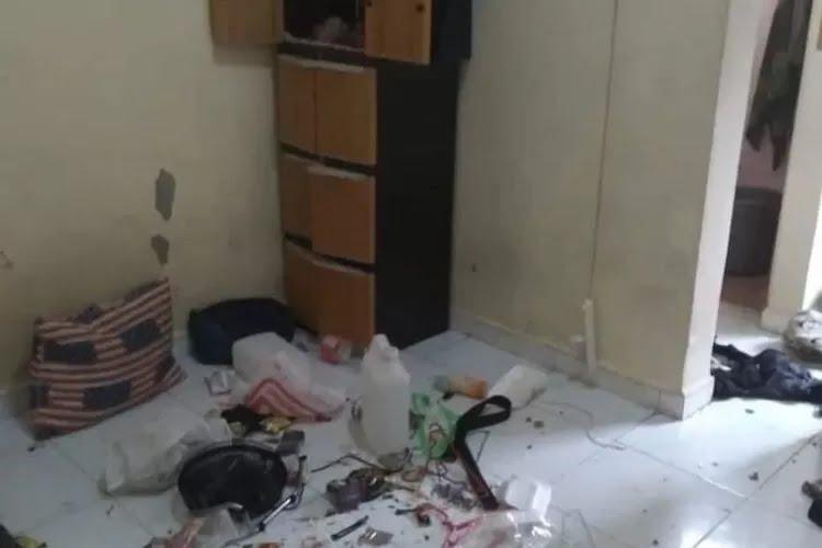 Lokasi pesta miras oplosan di sebuah indekos Jalan Sanrangan, Sudiang Raya, Kecamatan Biringkanaya, Kota Makassar