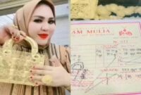 Owner Kosmetik Makassar, Mira Hayati,pamer tas emas (Tiktok)