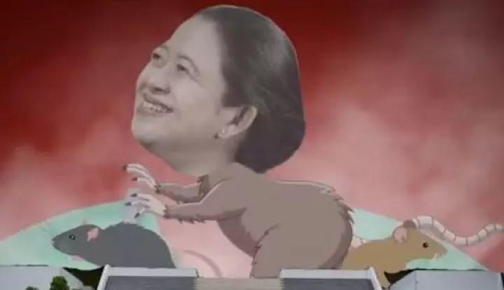 Unggahan BEM UI soal Puan Maharani berbadan tikus (Tiktok)