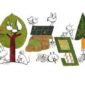 Google Doodle hari ini memperingati Hari Bumi. /Google