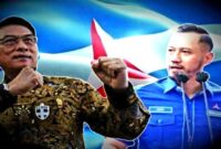 Foto Kolase : Moeldoko Vs AHY