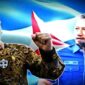 Foto Kolase : Moeldoko Vs AHY