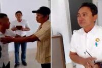 Screenshot video kolase : Kabid Disdikbud Pukul Kadis Kotim (Kiri) dan Plt Kadis Dikbud (Kanan)