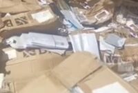 Screenshot video viral : Ribuan KIP masih utuh berserakan di lapak rongsokan