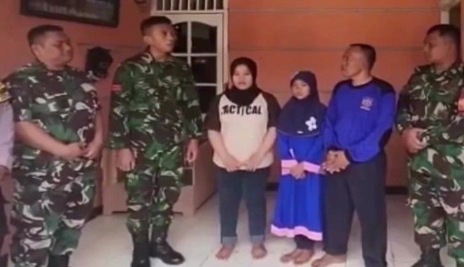 Oknum TNI Penendang motor ibu yang berboncengan dengan anaknya minta maaf