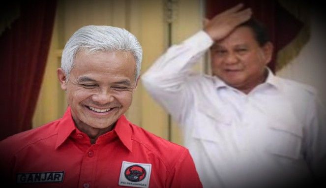 Foto Kolase : Prabowo Subianto dan Ganjar Pranowo
