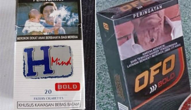 Foto Kolase : Jenis Rokok Ilegal yang laris manis di Batam