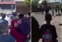 Foto Kolase : tawuran pecah antarwarga Abubakar Lambogo dan Jalahong Daeng Matutu