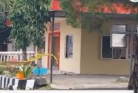 Kondisi Polres Jeneponto Sulsel (Foto: Tangkapan layar video)