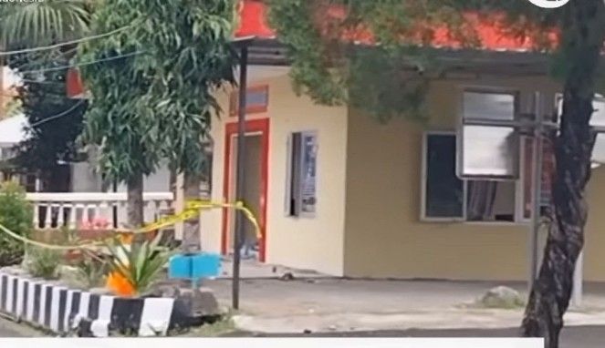 Kondisi Polres Jeneponto Sulsel (Foto: Tangkapan layar video)