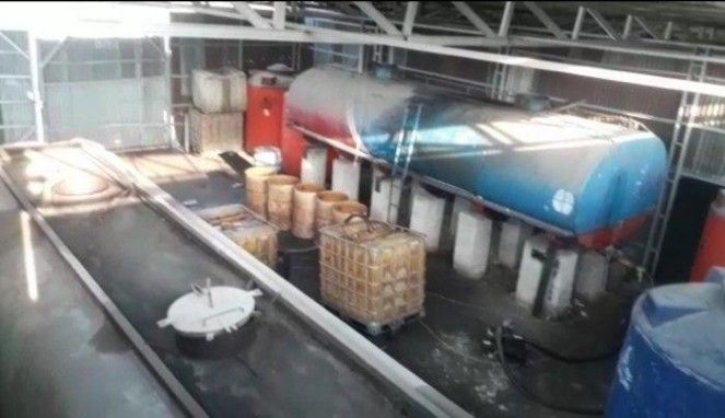 Gudang Penampungan Solar ilegal milik AKBP Achiruddin Hasibuan.