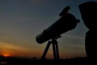 Ilustrasi pemantauan hilal/Net