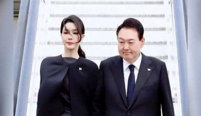 Presiden Korea Selatan Yoon Suk Yeo dan istri