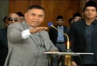 Tangkapan layar : Pimpinan Pondok Pesantren Al-Zaytun Indramayu, Panji Gumilang bersama Wakil Bupati Lucky Hakim