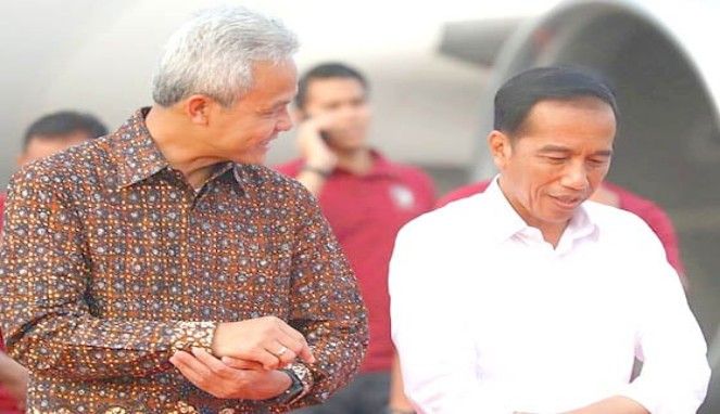 Ganjar Pranowo dan Presiden Jokowi