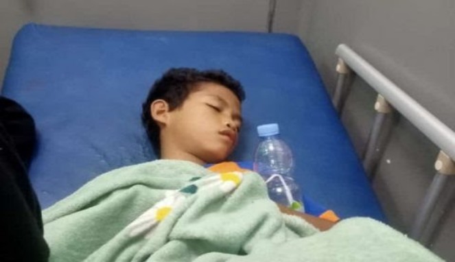 Sukri Ilham Arif, Bocah SD yang terkena peluru nyasar senapan angin (Foto Istimewa)