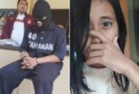 Foto Kolase : Tersangka dan korban