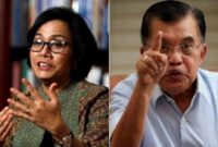 Foto Kolase : Sri Mulyani dan Jusuf Kalla