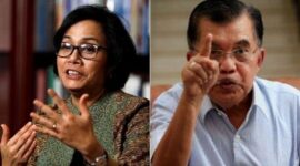 Foto Kolase : Sri Mulyani dan Jusuf Kalla