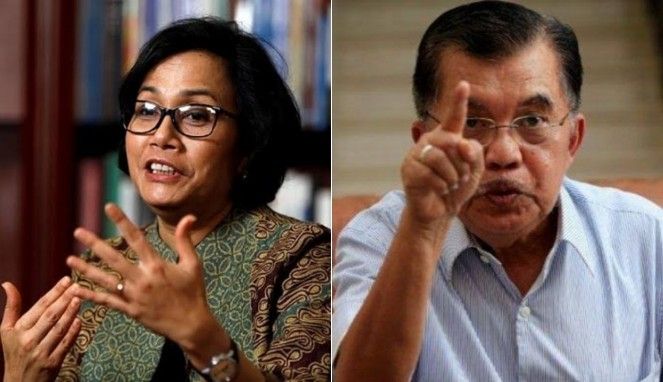 Foto Kolase : Sri Mulyani dan Jusuf Kalla
